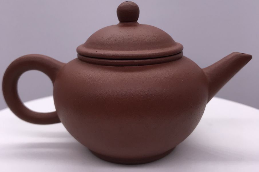 1980年3杯(紅土)標準壺(作者:旦娣) 