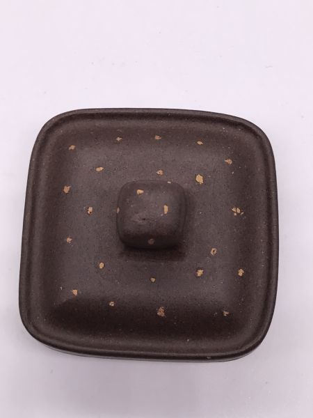 1970年代四方開光壺(作者:周六妹)(鋪砂) 