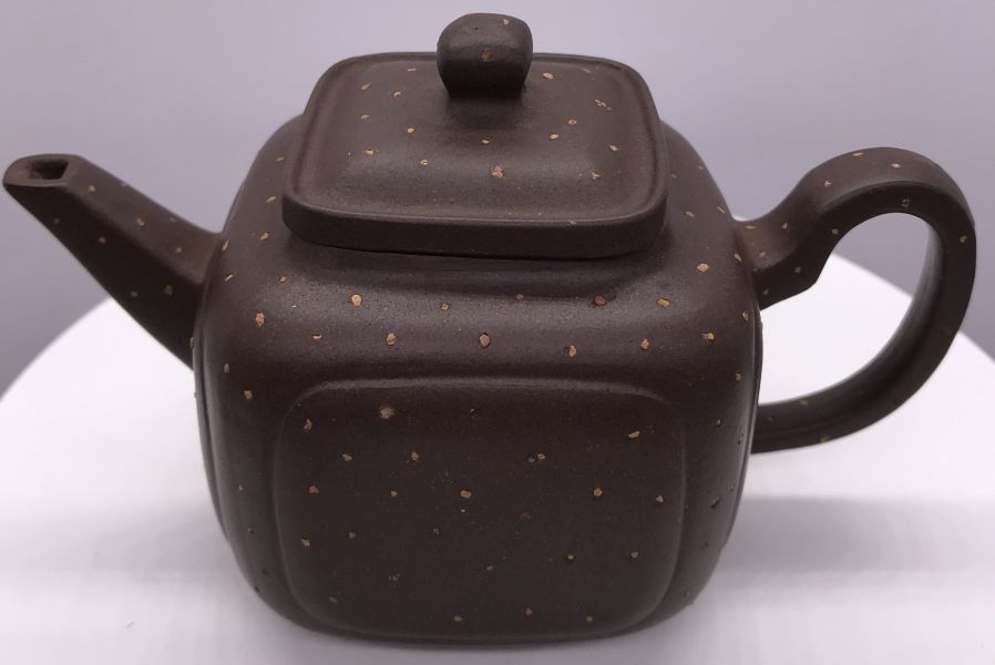 1970年代四方開光壺(作者:周六妹)(鋪砂) 