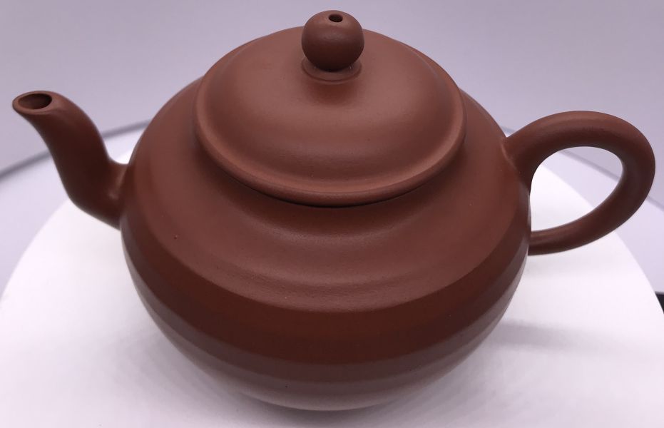 1990年仿古步步高升壺(高檔紅泥)(作者:玉美琴) 