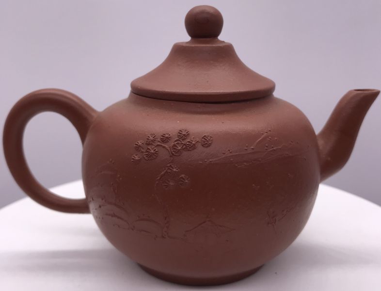 1995年仿古天球壺(朱泥)(作者:怡陶軒) 