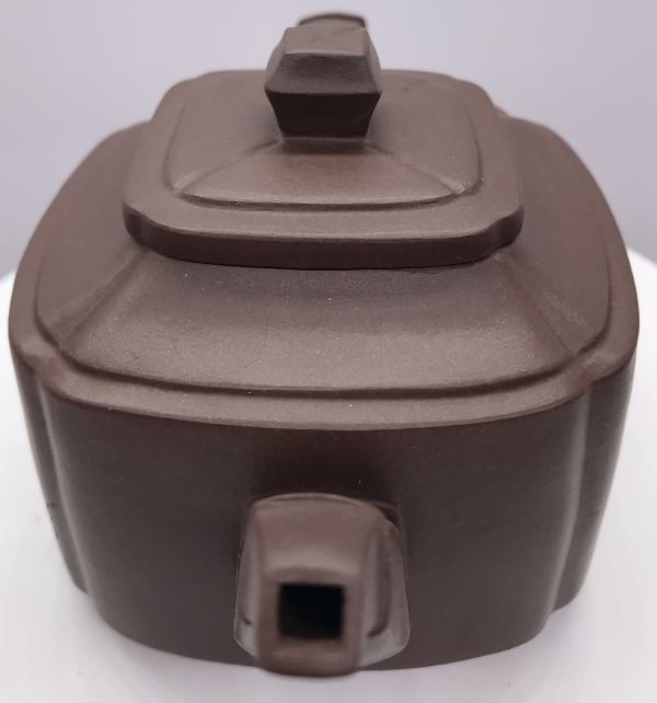 1985年四方竹節壺(作者:紹偉峯)(紫砂) 