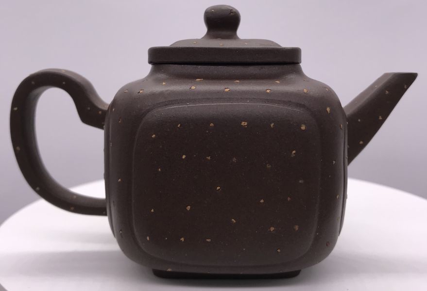 1970年代四方開光壺(作者:周六妹)(鋪砂) 