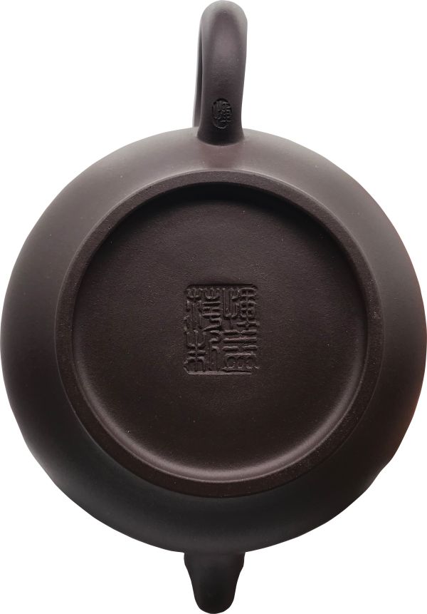 1985年圓如意壺(紫砂)(作者:輝益萍)(白標廠壺) 