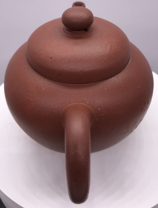 1980年仿古泥繪壺(朱泥+泥繪) 