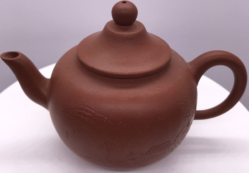 1995年仿古天球壺(朱泥)(作者:怡陶軒) 