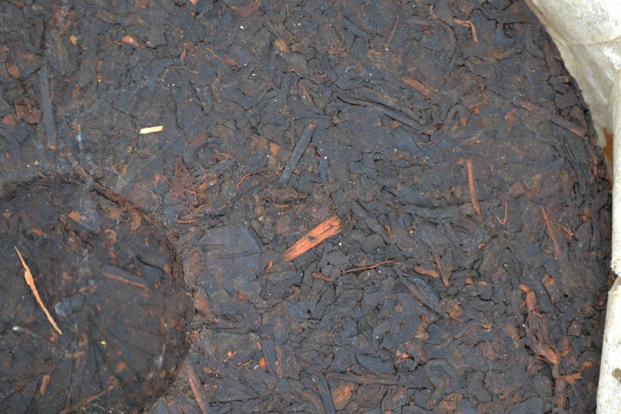 1990中茶牌業字大口中(熟)(單一純料) 