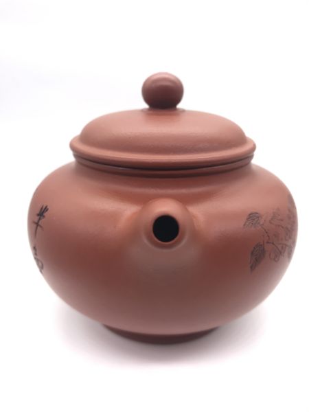 早期輟球茶壺 (朱泥)(作者:梅寶丕) 