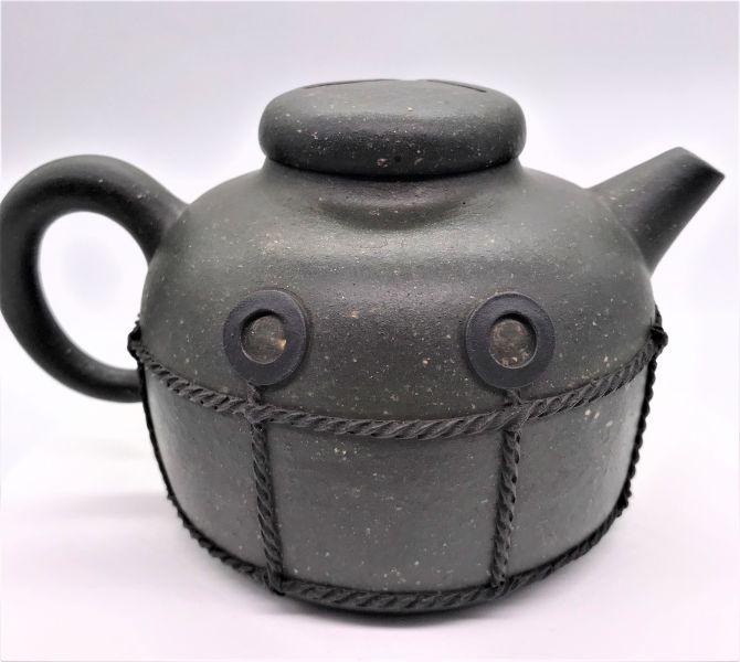 早期本山綠泥茶壺 