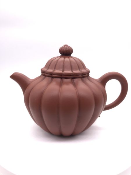 菊罐(紅泥)茶壺 