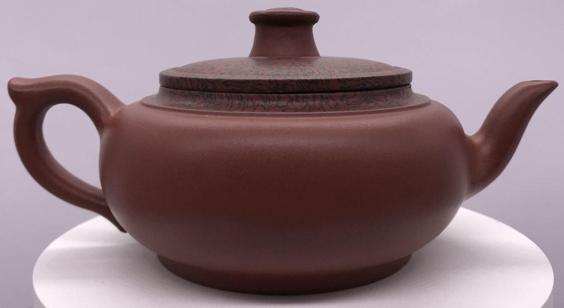 2012年絞泥太極如意壺(絞泥)(作者:惠自強) 