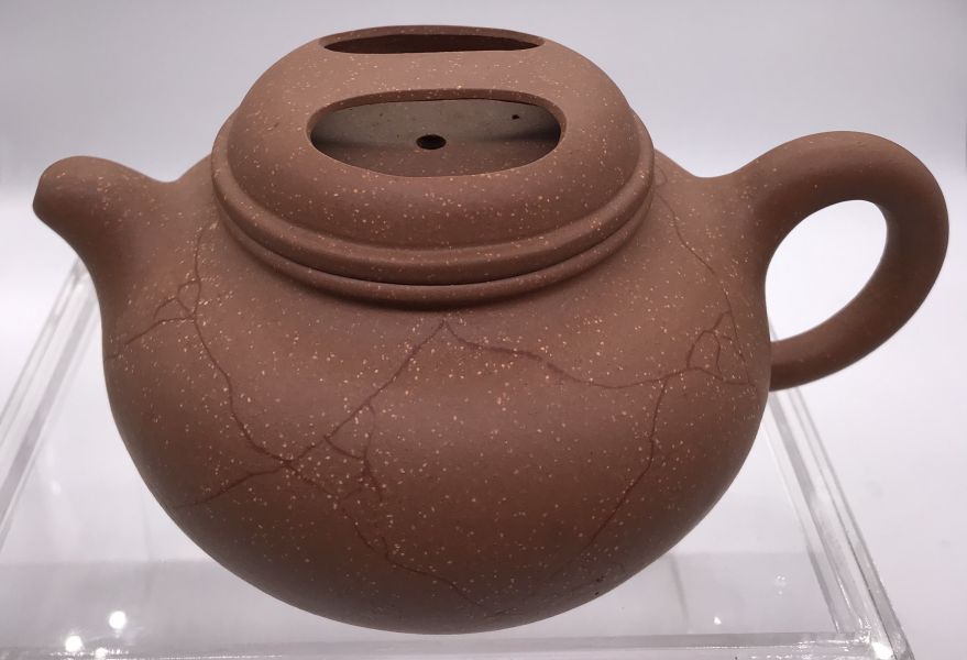 1995年冰裂牛蓋茶壺(段泥) 