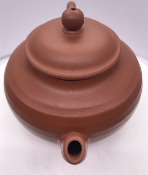 1990年仿古步步高升壺(高檔紅泥)(作者:玉美琴) 
