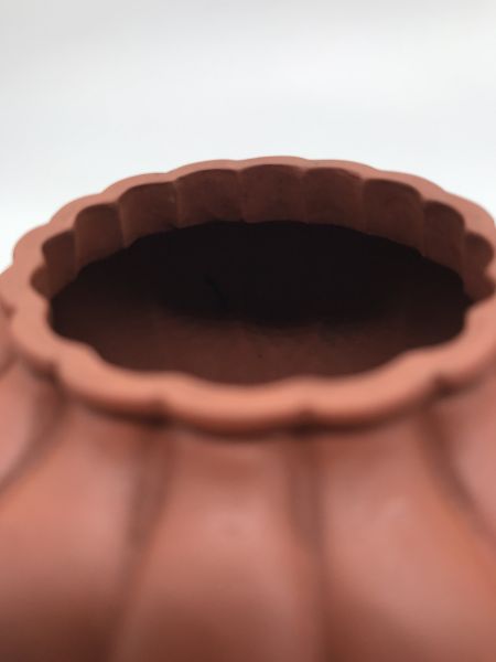 菊罐(紅泥)茶壺 