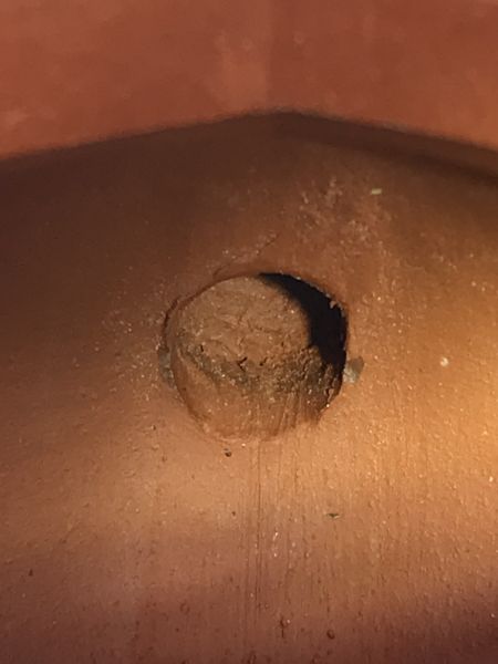 近代(朱泥)六方壺 