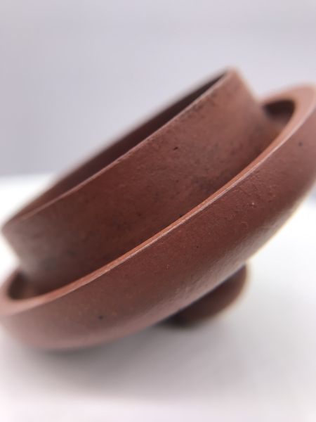 1980年仿古泥繪壺(朱泥+泥繪) 