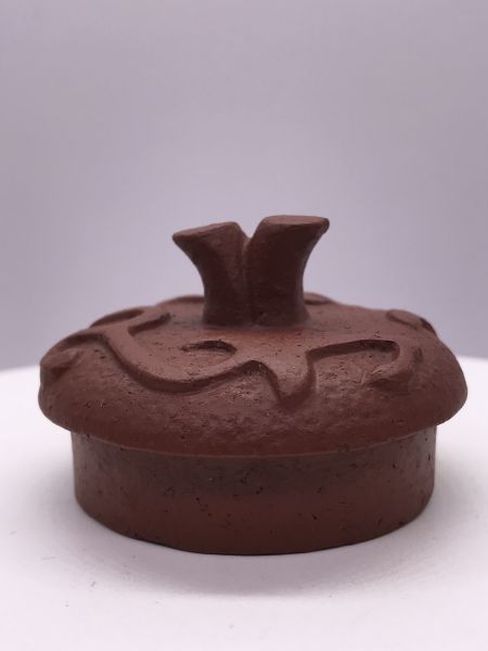 1990年龍形扁燈壺(紅土)(作者:龍山人) 