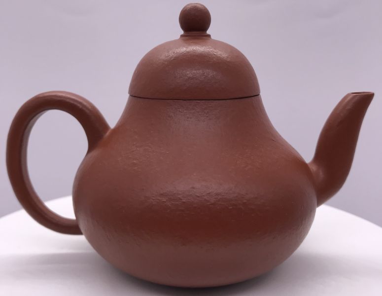 1980年思亭壺(朱泥)(作者:福記龍印) 