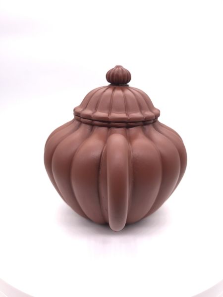 菊罐(紅泥)茶壺 