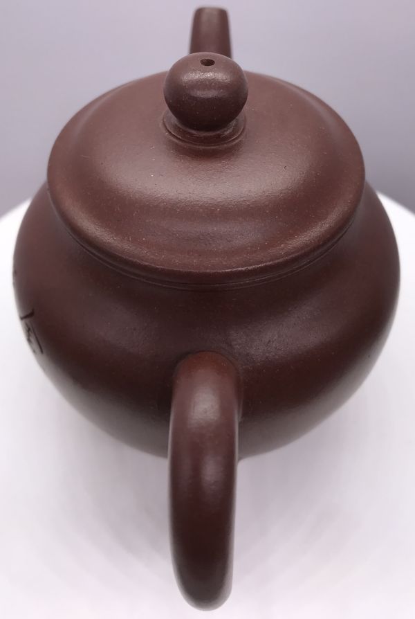1980年代仿古留佩壺(紫朱泥)手工做 