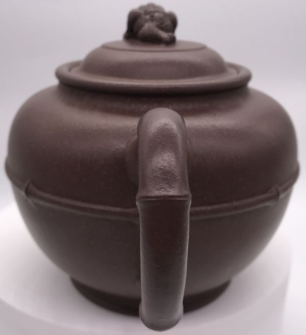 1980年竹節三腳金蟾茶壺 