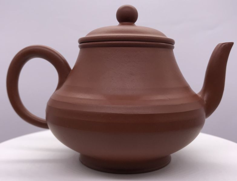 1990年盞圓神燈壺(朱泥) 