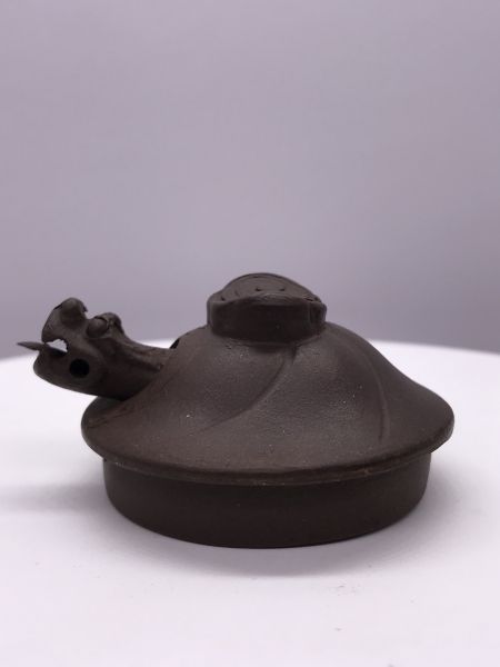 1980年魚化龍(紫砂)茶壺(作者:蔣勤華) 