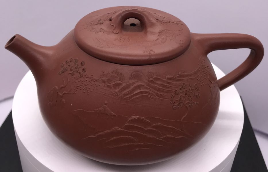 1990年初山景石瓢壺(朱泥)(清香美玉) 