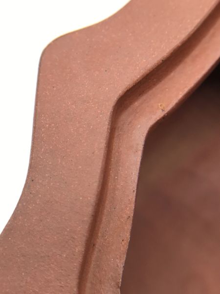 1990年楓段壺(紫砂清水泥)(作者:洪志美) 