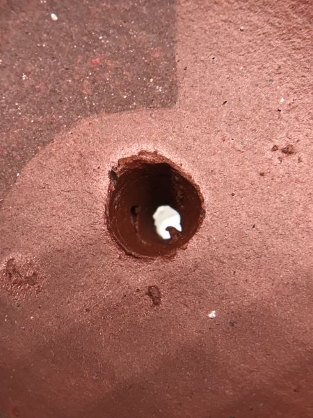 1970年代早期四杯標準壺(內紫外紅) 