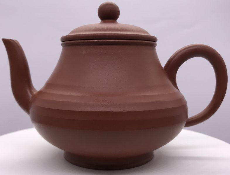 1990年盞圓神燈壺(朱泥) 