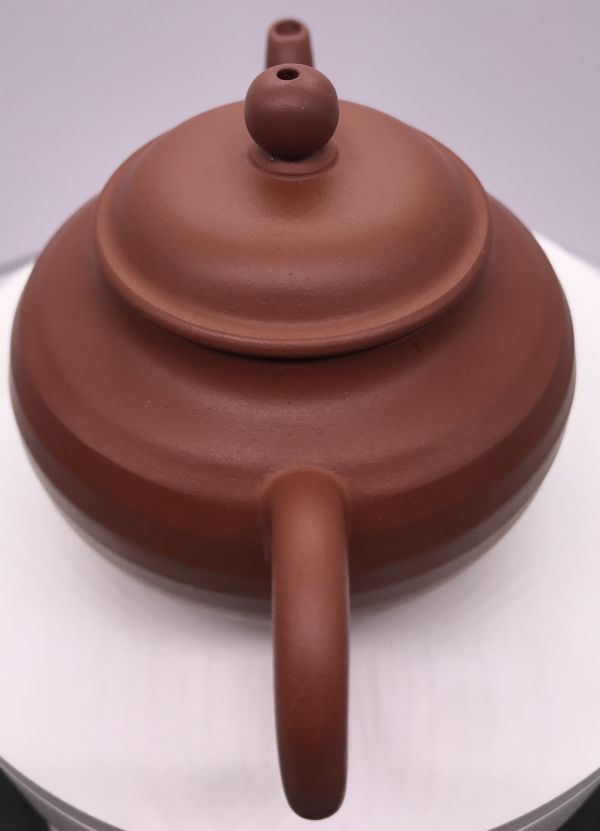 1990年仿古步步高升壺(高檔紅泥)(作者:玉美琴) 