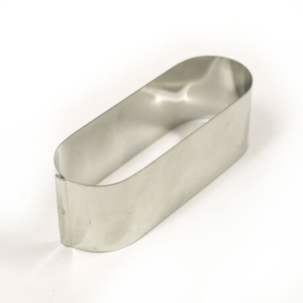 不鏽鋼小判形模具90x30x30mm 錦玉羹,不鏽鋼,小判,橢圓形,模具,馬嶋屋,90mm,30mm,和菓子