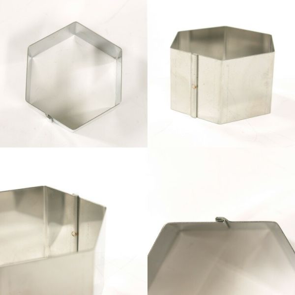 不鏽鋼六邊形模具70x40mm 錦玉羹,不鏽鋼,六邊形,模具,馬嶋屋,70x40mm,六角,和菓子