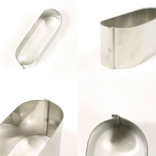 不鏽鋼小判形模具90x30x30mm 錦玉羹,不鏽鋼,小判,橢圓形,模具,馬嶋屋,90mm,30mm,和菓子