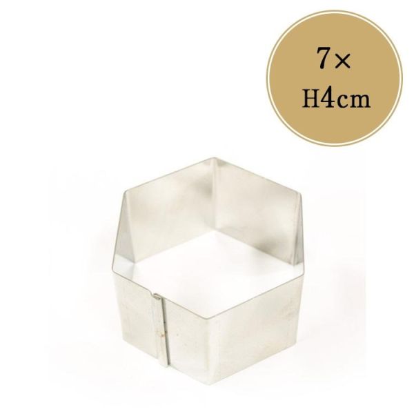 不鏽鋼六邊形模具70x40mm 錦玉羹,不鏽鋼,六邊形,模具,馬嶋屋,70x40mm,六角,和菓子