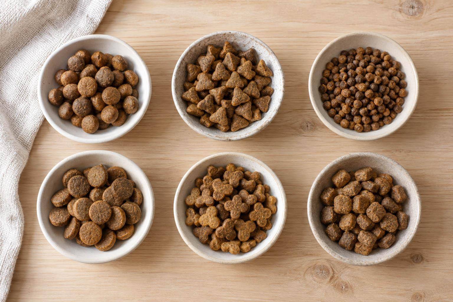 台灣品牌貓飼料不同乾糧顆粒比較