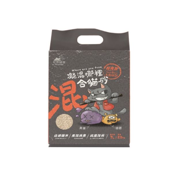 【凝混哪裡】混合貓砂7L 