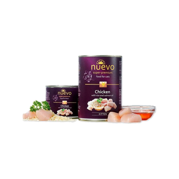 Nuevo 新歡醇情主食罐 200g／400g 幼貓鮮雞、雞蝦雙拼、彈跳美鮭與老貓羊肉口味整理