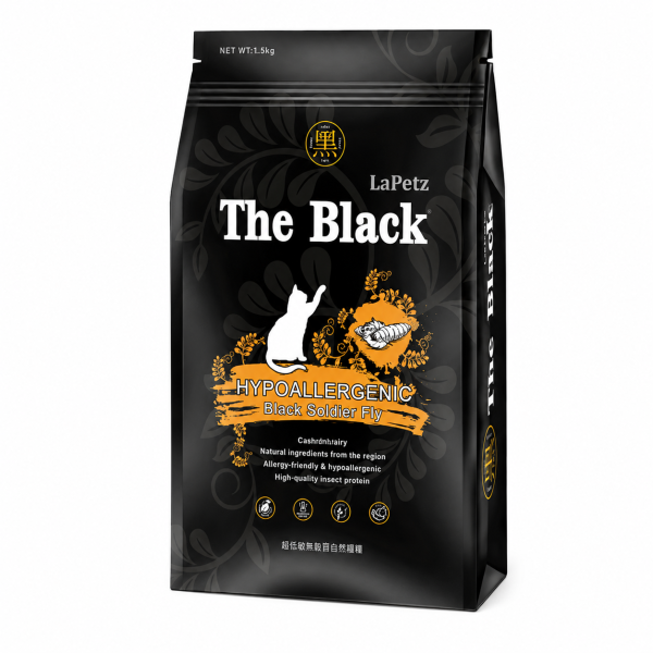 樂倍黑酵母單一肉源＆蟲蛋白無穀貓飼料 三款無穀蛋白配方,提供黑水虻蟲蛋白、雞肉與深海魚選擇