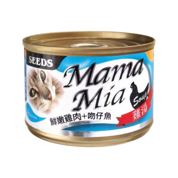 SEEDS惜時MamaMia貓餐罐 85g與170g雞肉膠凍副食罐,6款口味自由選擇