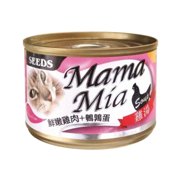 SEEDS惜時MamaMia貓餐罐 85g與170g雞肉膠凍副食罐,6款口味自由選擇