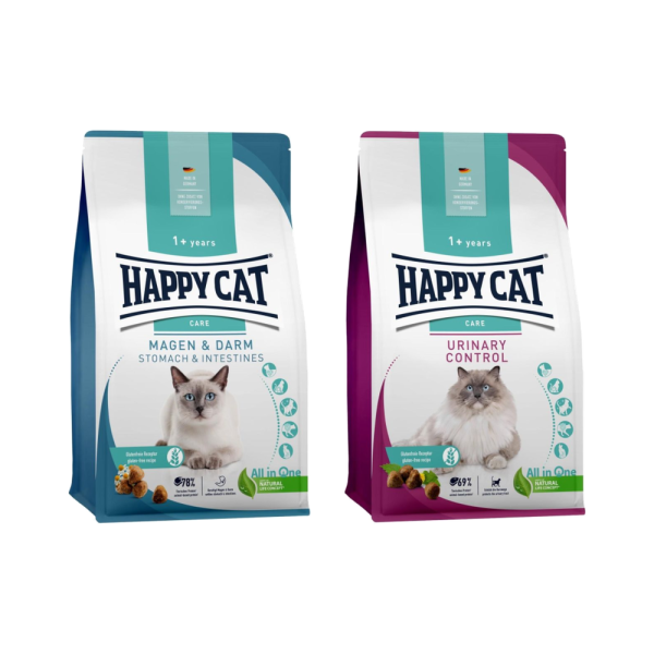 HAPPYCAT樂寵極緻系列貓飼料 無麩質泌尿道照護與腸胃道保健配方整理