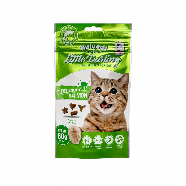 Hulucat 卡滋化毛潔牙餅 150g 六種酥脆風味搭配食用纖維與牛磺酸,作為貓咪日常獎勵點心