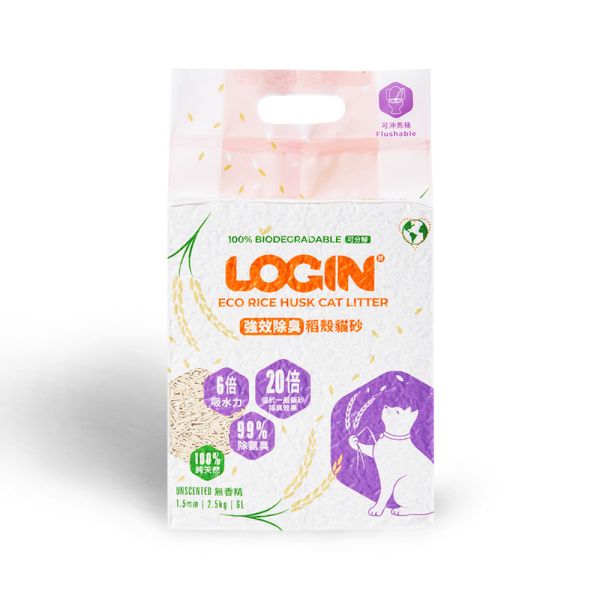 【澳洲LOGIN】強效除臭洛格稻殼貓砂(稻殼砂/稻穀砂/稻穀貓砂/稻殼貓砂) 稻殼貓砂,稻穀貓砂,稻殼稻穀,洛格,洛格貓砂,LOGIN,除臭貓砂,稻穀豆腐砂,稻殼豆腐砂