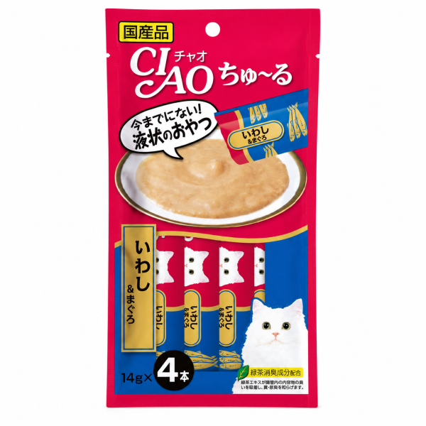 CIAO啾嚕貓肉泥條｜4條入 23款口味與營養配方,依貓咪年齡、喜好及飲食需求選擇