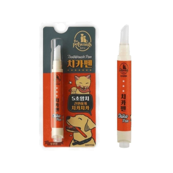 The Petwants ChikaPen／Chikagle 奇卡筆一體式寵物牙刷牙膏系列 犬貓一體式牙刷牙膏與日常口腔清潔