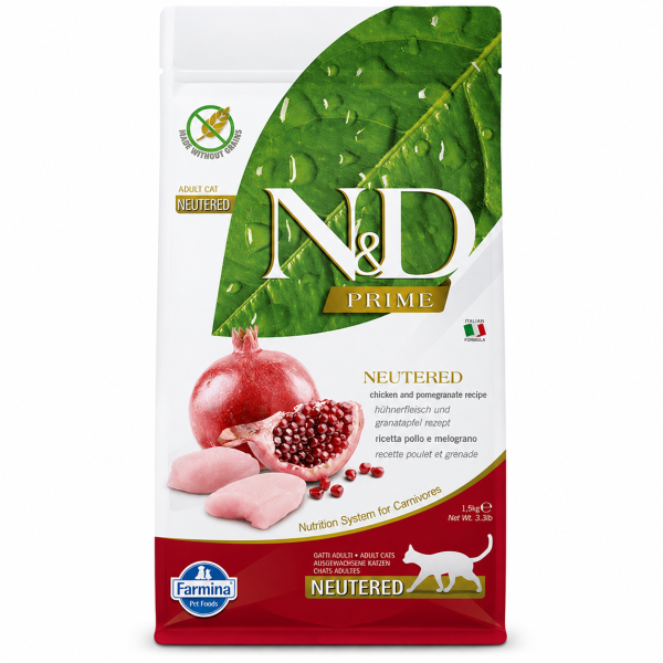 N&D 法米納頂級無穀貓飼料 GC系列 雞肉石榴、羊肉藍莓、野豬蘋果與鯡魚甜橙配方整理