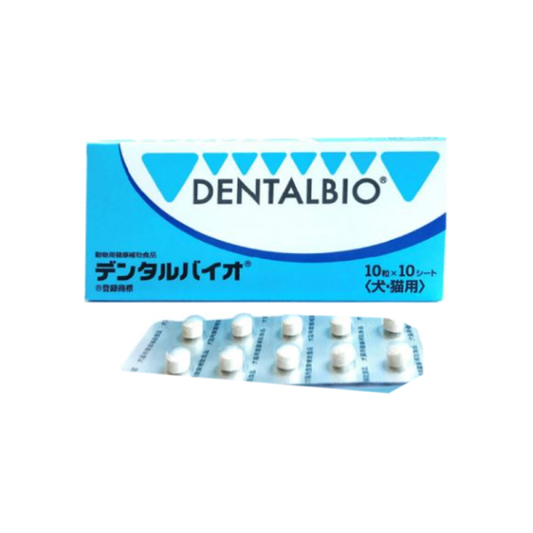 日本共立製藥口益適DENTALBIO寵物口腔益生菌100錠 犬貓日常口腔保健錠