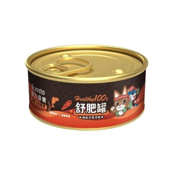 Vosto沃司托舒肥罐 50g鮪魚基底主食泥罐,六款蔬果與機能配方,適合全齡貓日常主食輪替。